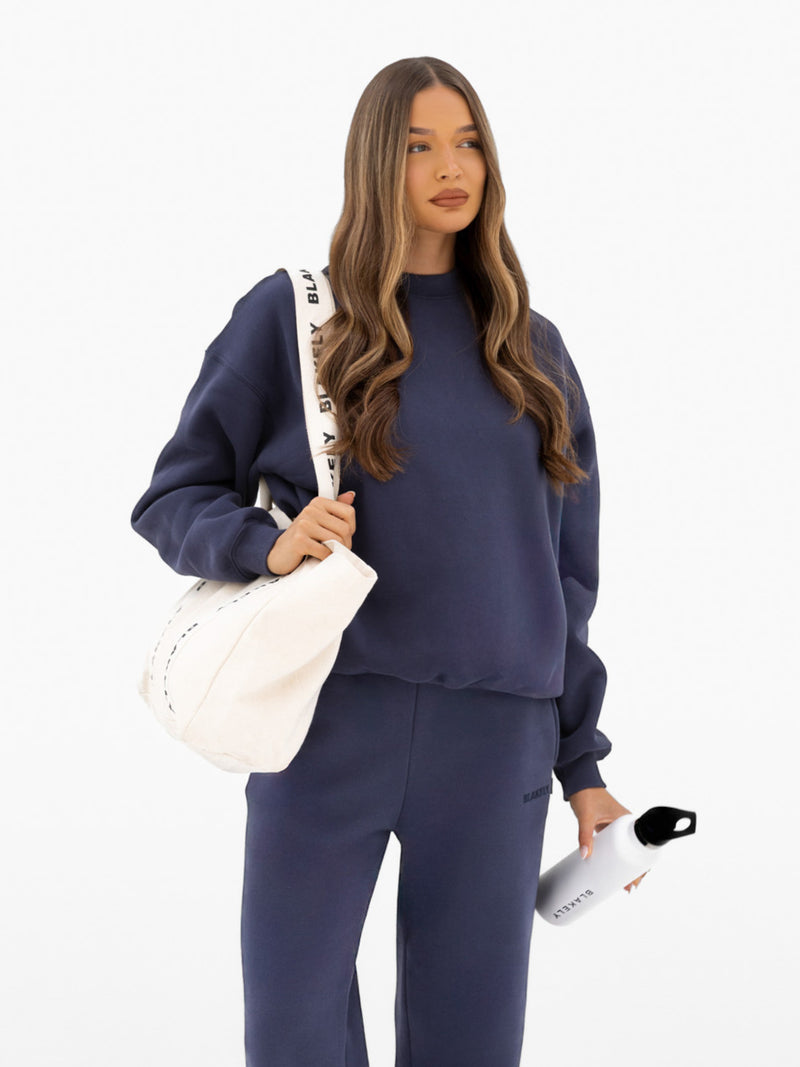 Kayla Oversized Jumper - Echtes Marineblau