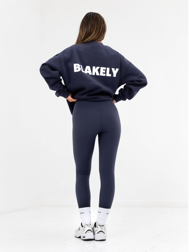 Kayla Oversized Jumper - Echtes Marineblau