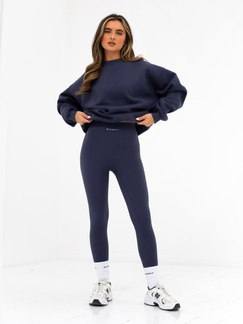 Kayla Oversized Jumper - Echtes Marineblau
