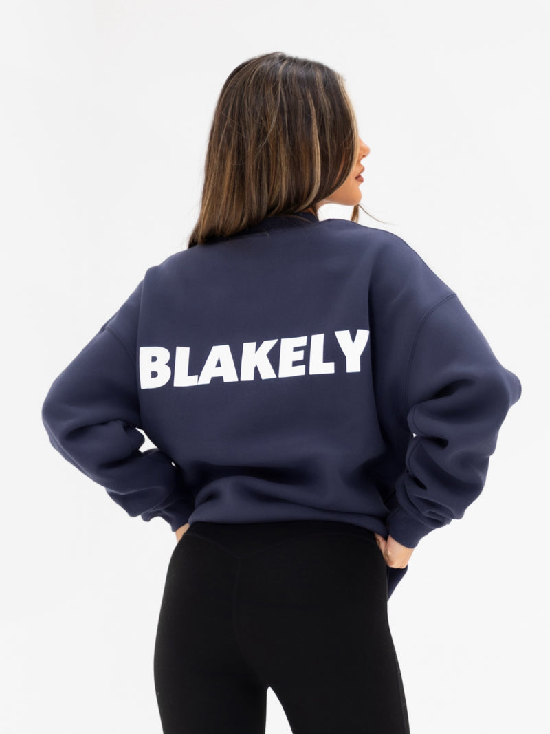 Kayla Oversized Jumper - Echtes Marineblau