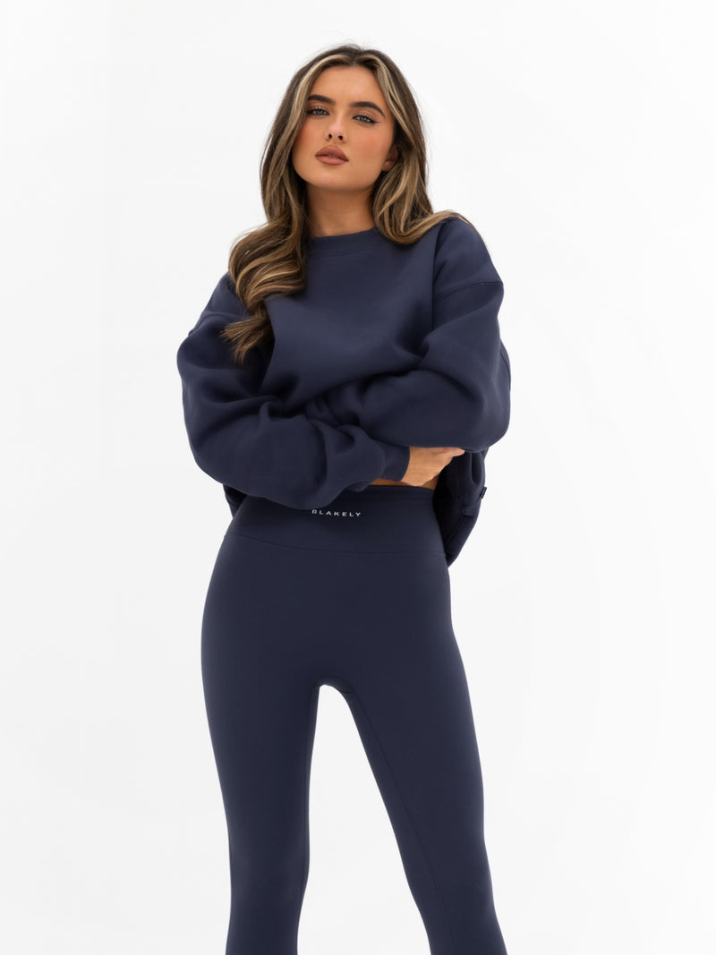 Kayla Oversized Jumper - Echtes Marineblau