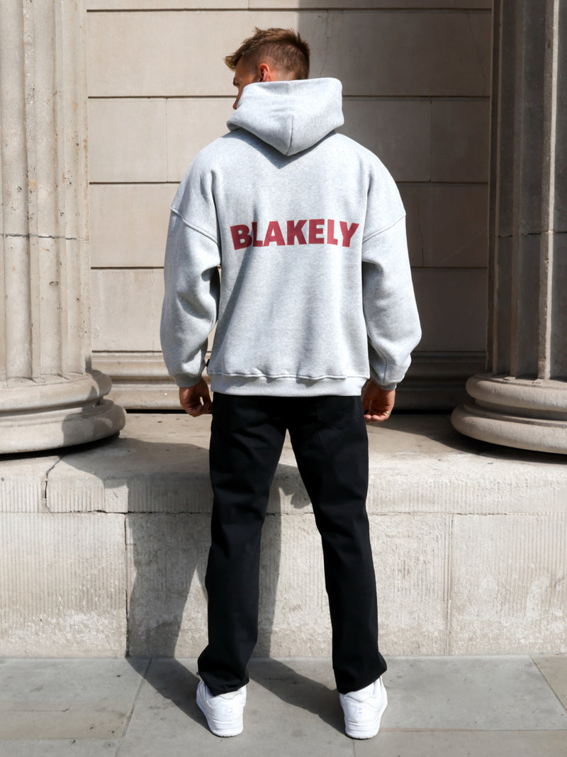 Declan Relaxed Hoodie - Mergelgrau