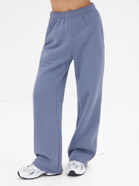 Isabel Wide Leg Sweatpants - Blau