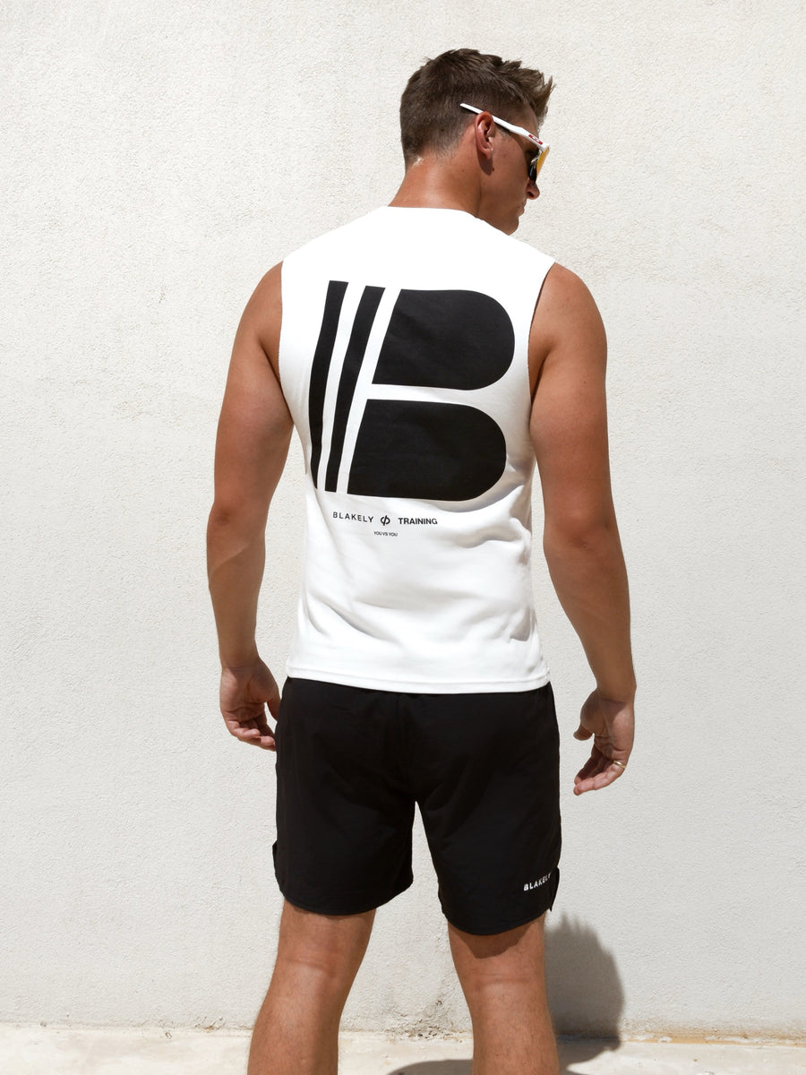 Apex Sleeveless Tee - White