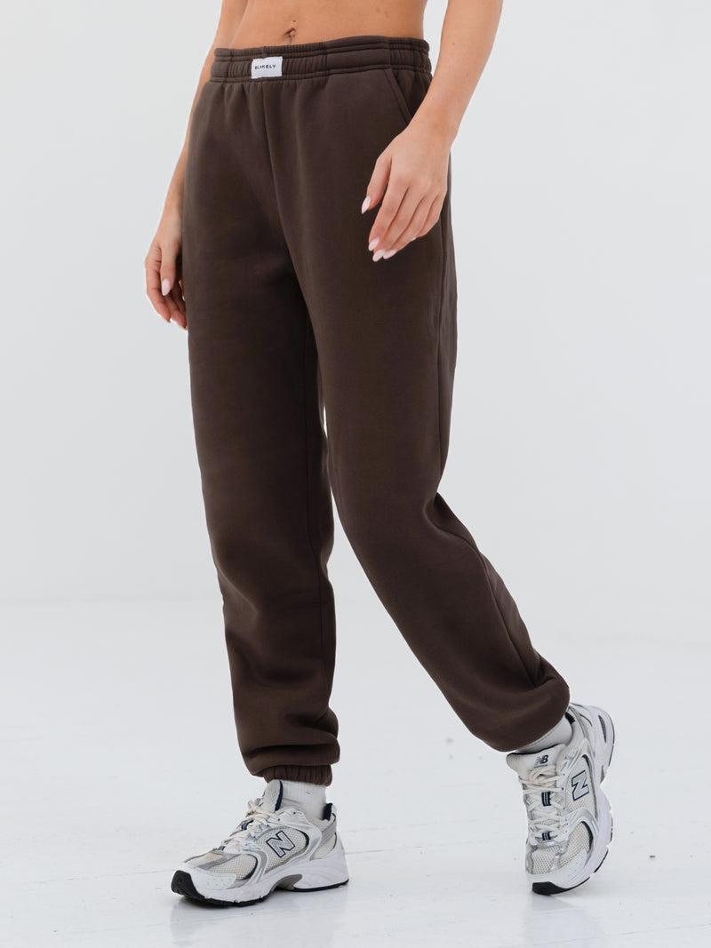 Label Hoodie & Sweatpants Set - Slate Brown