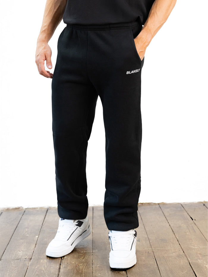 Italic Relaxed Sweatpants - Schwarz