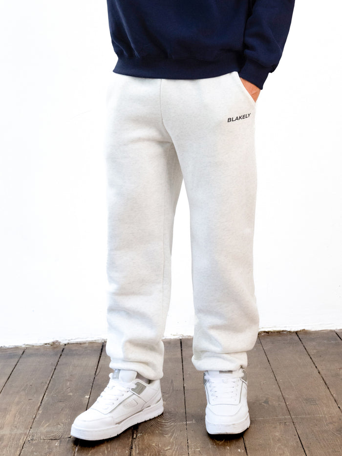 Italic Relaxed Sweatpants - Mergelweiß