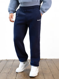 Italic Relaxed Sweatpants - Navy