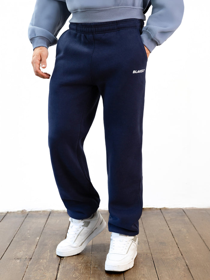 Italic Relaxed Sweatpants - Marine