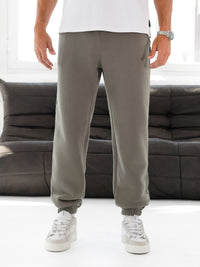 Blakely Basic Relaxed Cuffed Sweatpants - Safari Green
