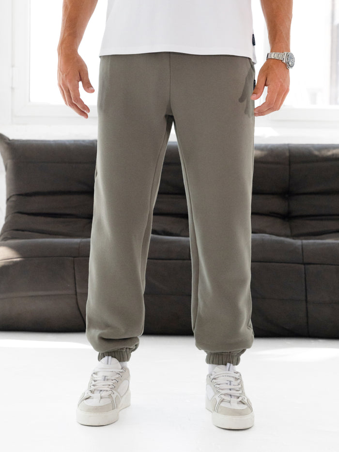 Blakely Basic Relaxed Cuffed Sweatpants - Safarigrün