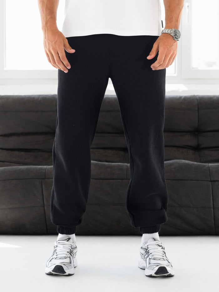 Blakely Basic Relaxed Cuffed Sweatpants - Schwarz