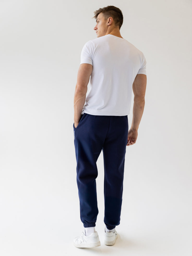 Italic Linear Relaxed Sweatpants - Marine