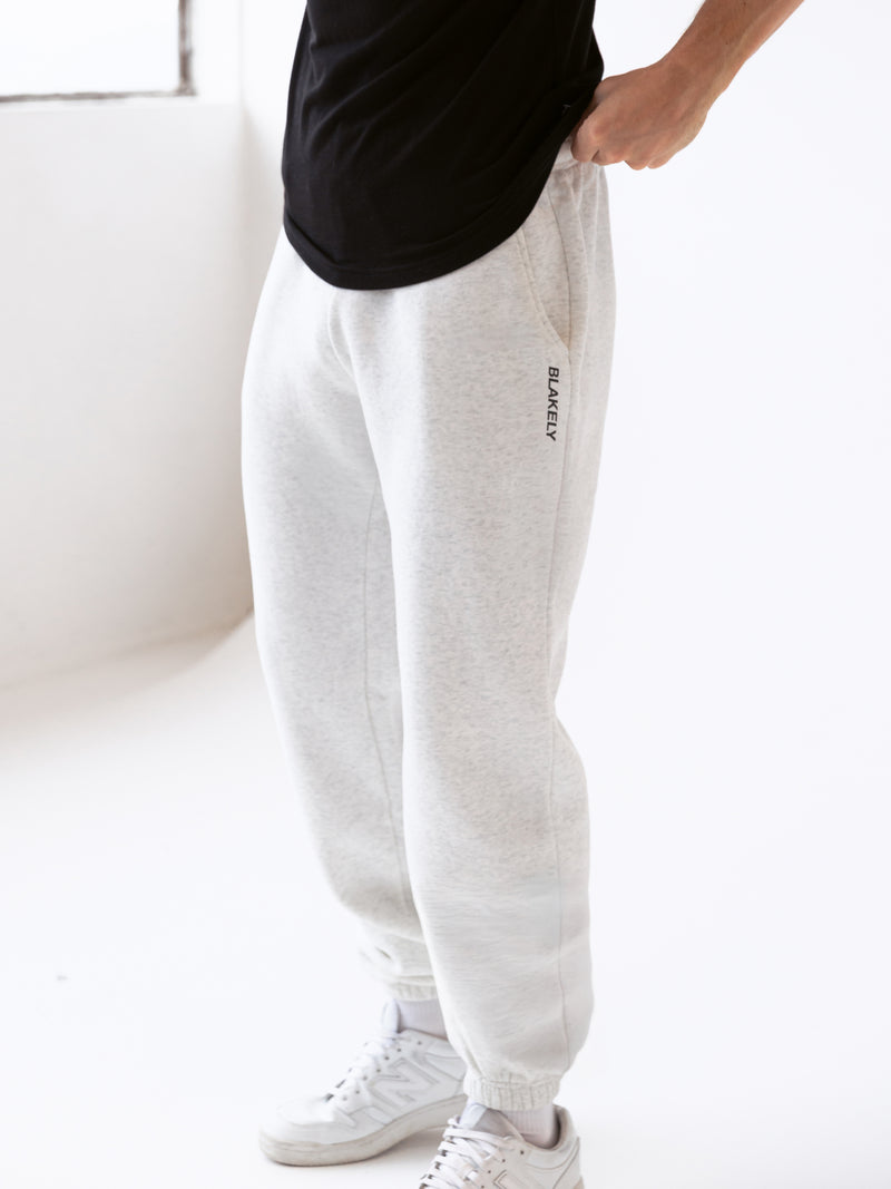 Italic Linear Relaxed Sweatpants - Mergelweiß