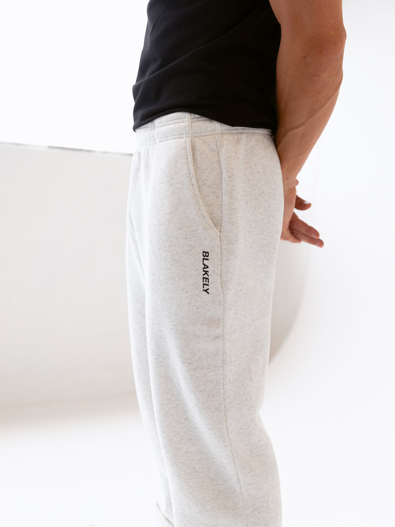 Italic Linear Relaxed Sweatpants - Mergelweiß