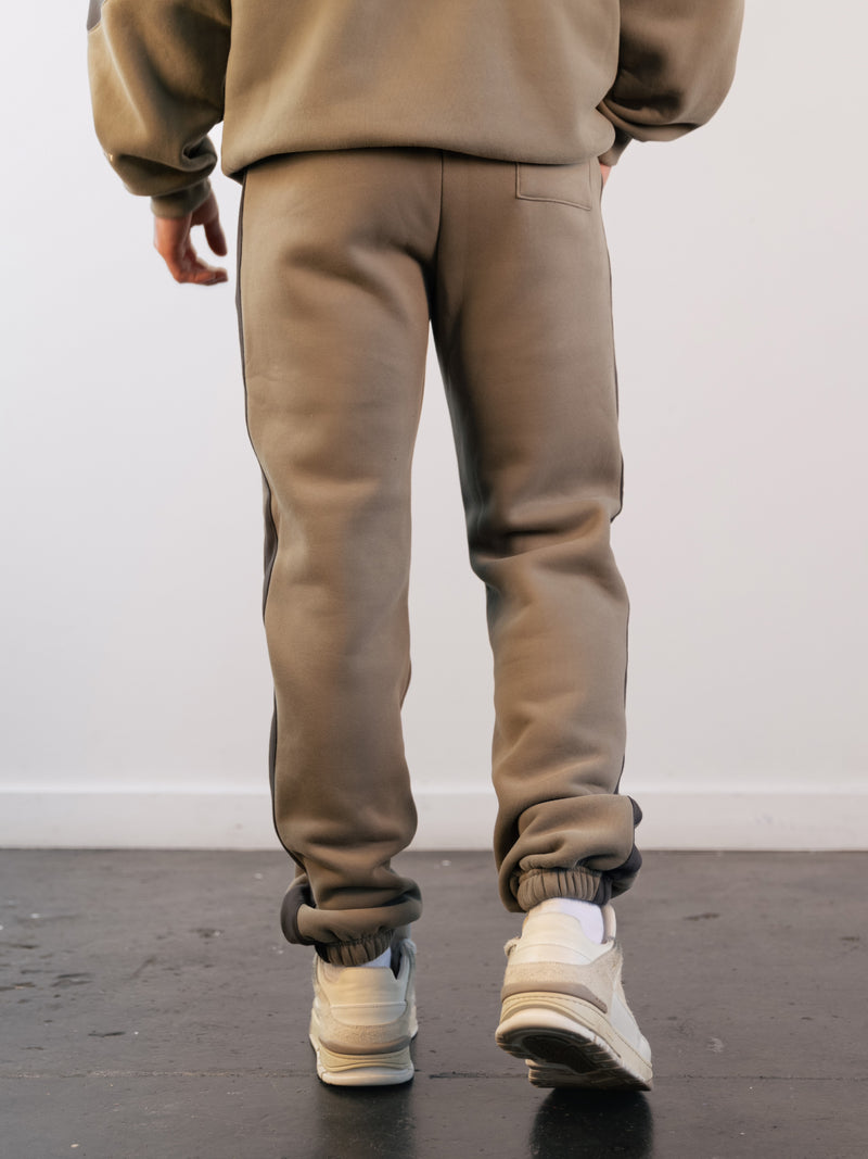 Panel Relaxed Sweatpants - Safari Green