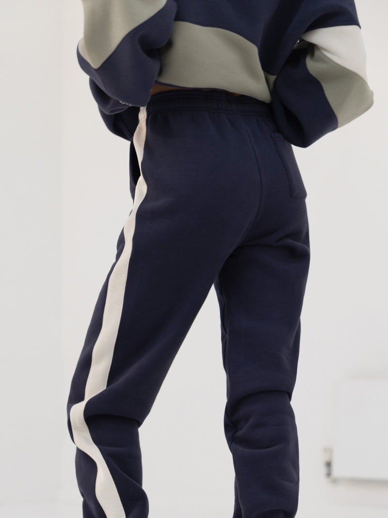 Panel Hoodie & Sweatpants Set - True Navy