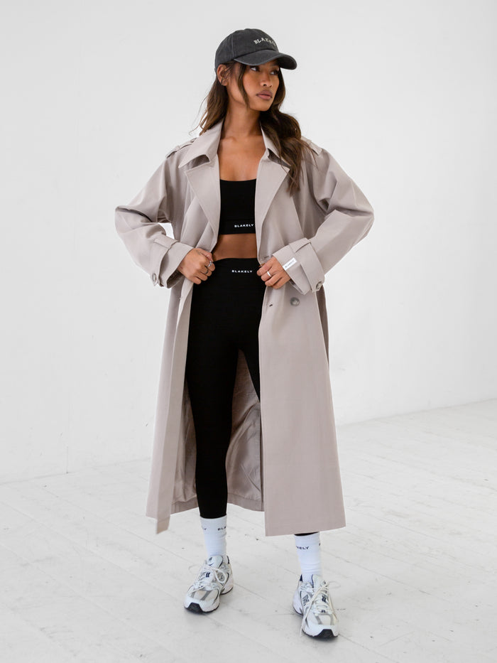 Amara Trench Coat - Steen
