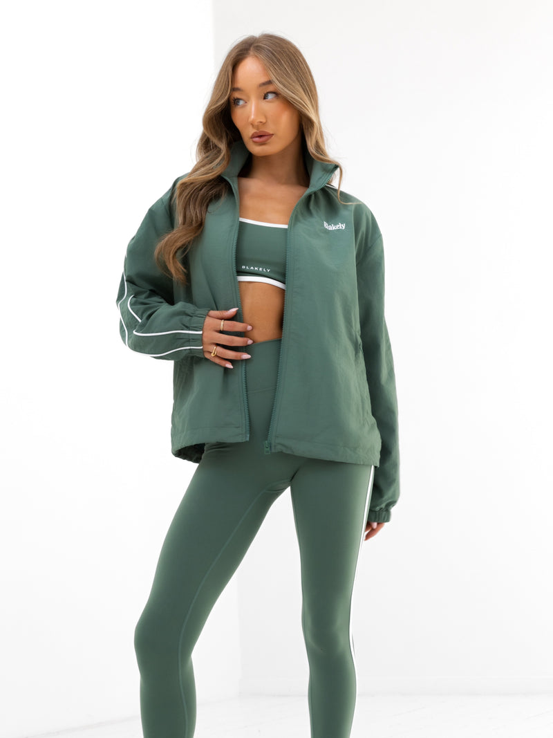 Jada Track Jacket - Vintage Green