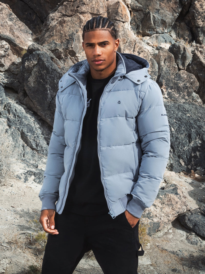 Ultimate Puffer Coat Light Blue extra small