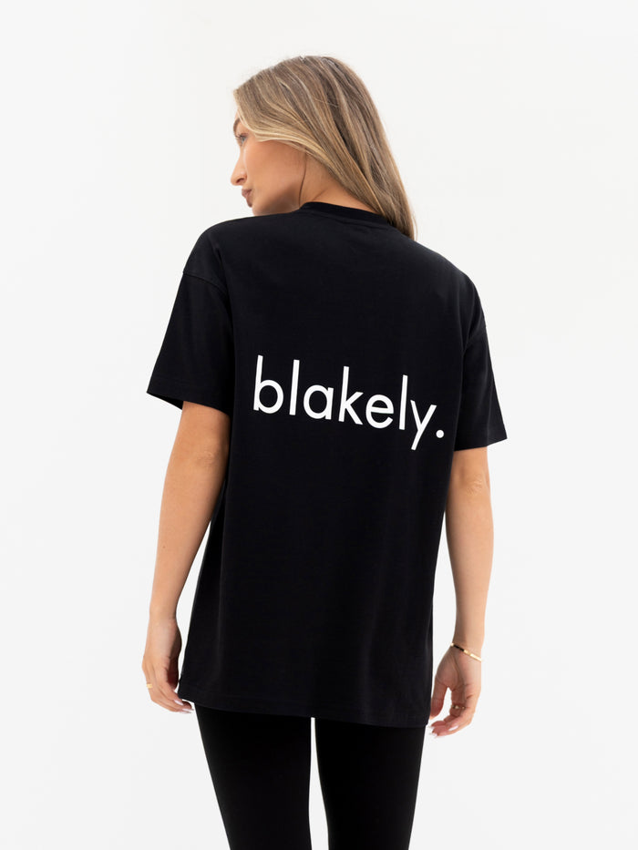 Thea Oversized T-Shirt - Schwarz