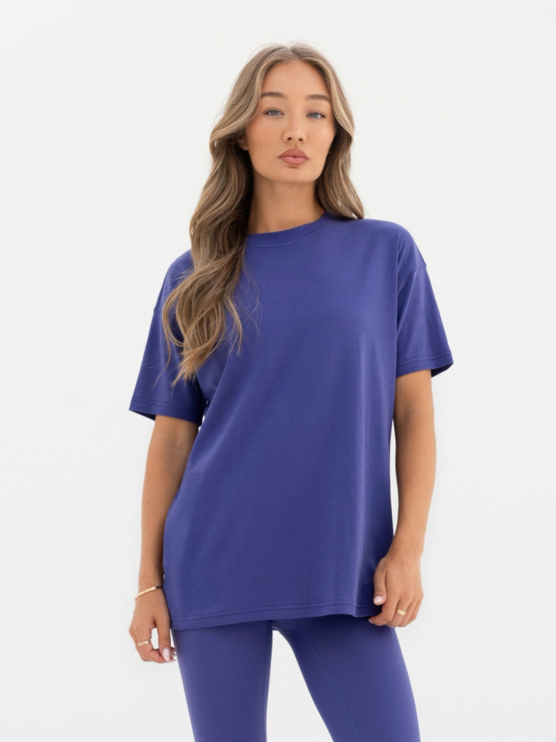 Thea Oversized T-Shirt - Bold Purple