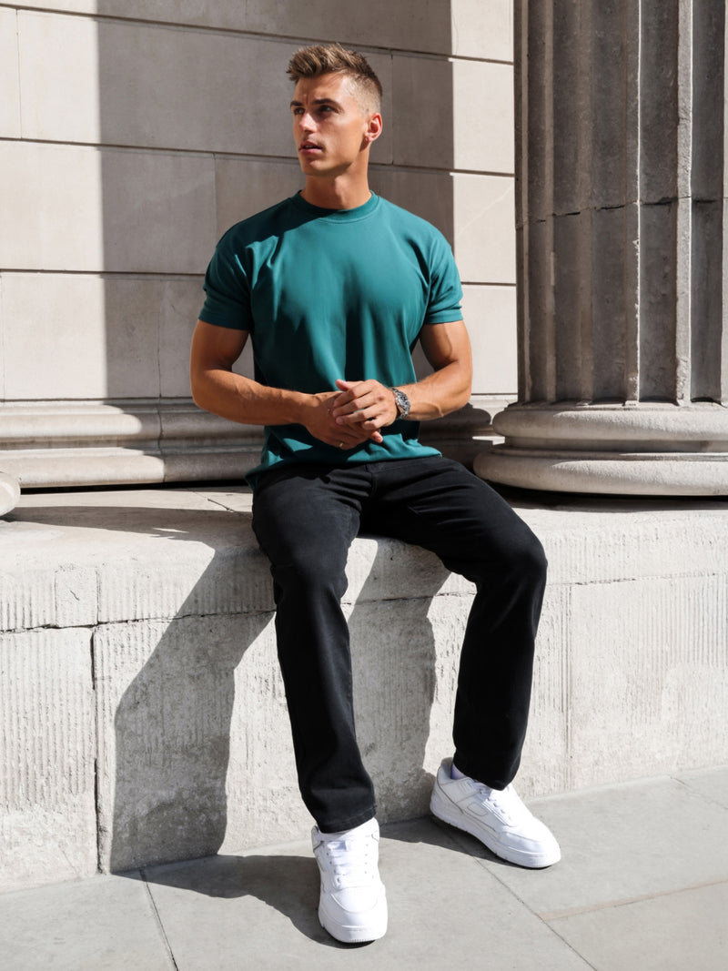 Enzo Relaxed T-Shirt - Deep Green