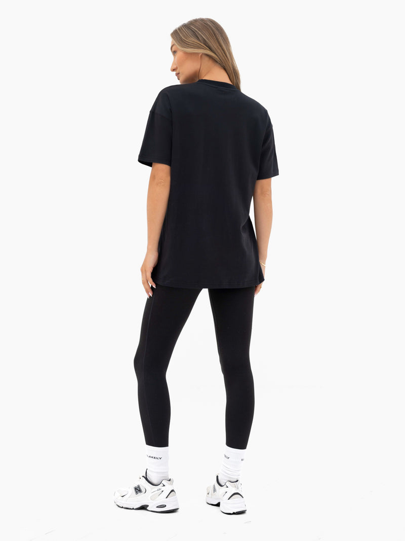 Freya Oversized T-Shirt - Black
