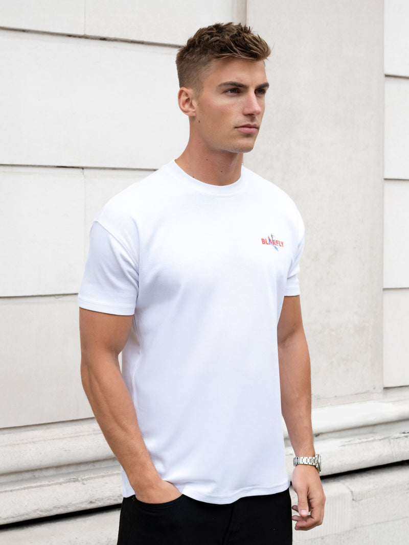 Ski Print Relaxed T-Shirt - White