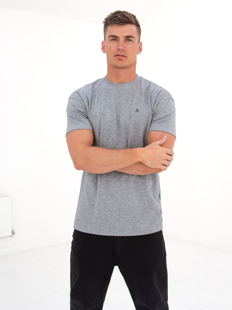 Anchor Relaxed T-Shirt - Marl Grey