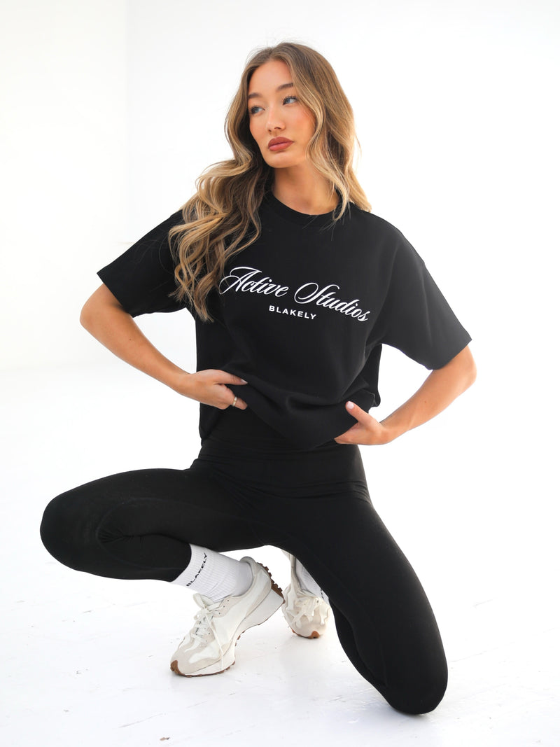 Off Duty Oversized T-Shirt - Black