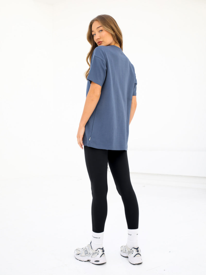Off Duty Oversized T-Shirt - Steel Blue