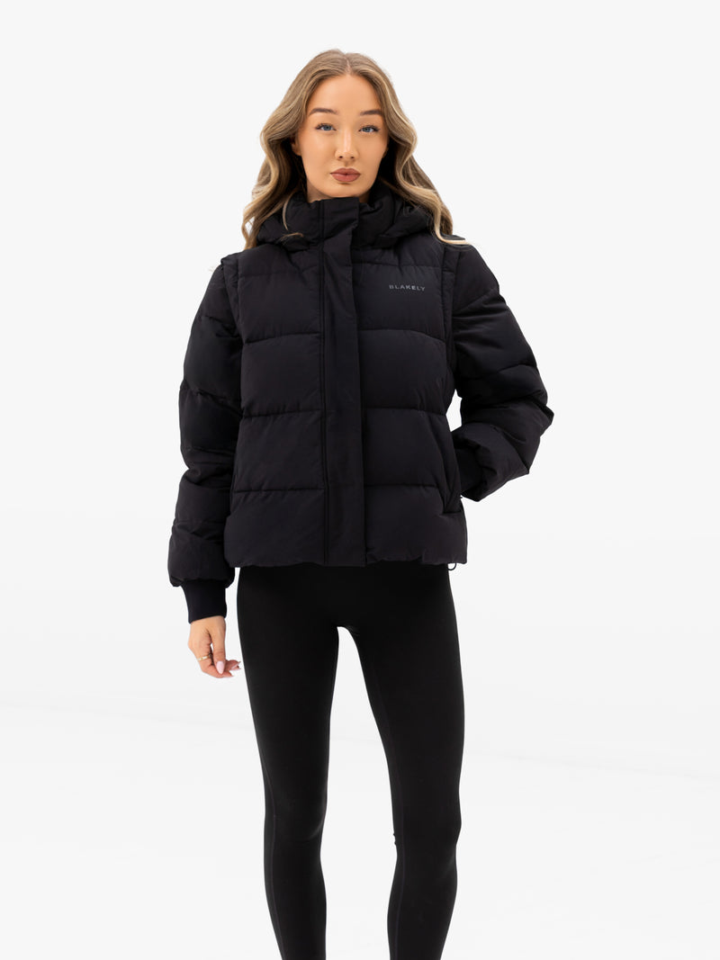 Multiway Puffer Coat 2 - Schwarz