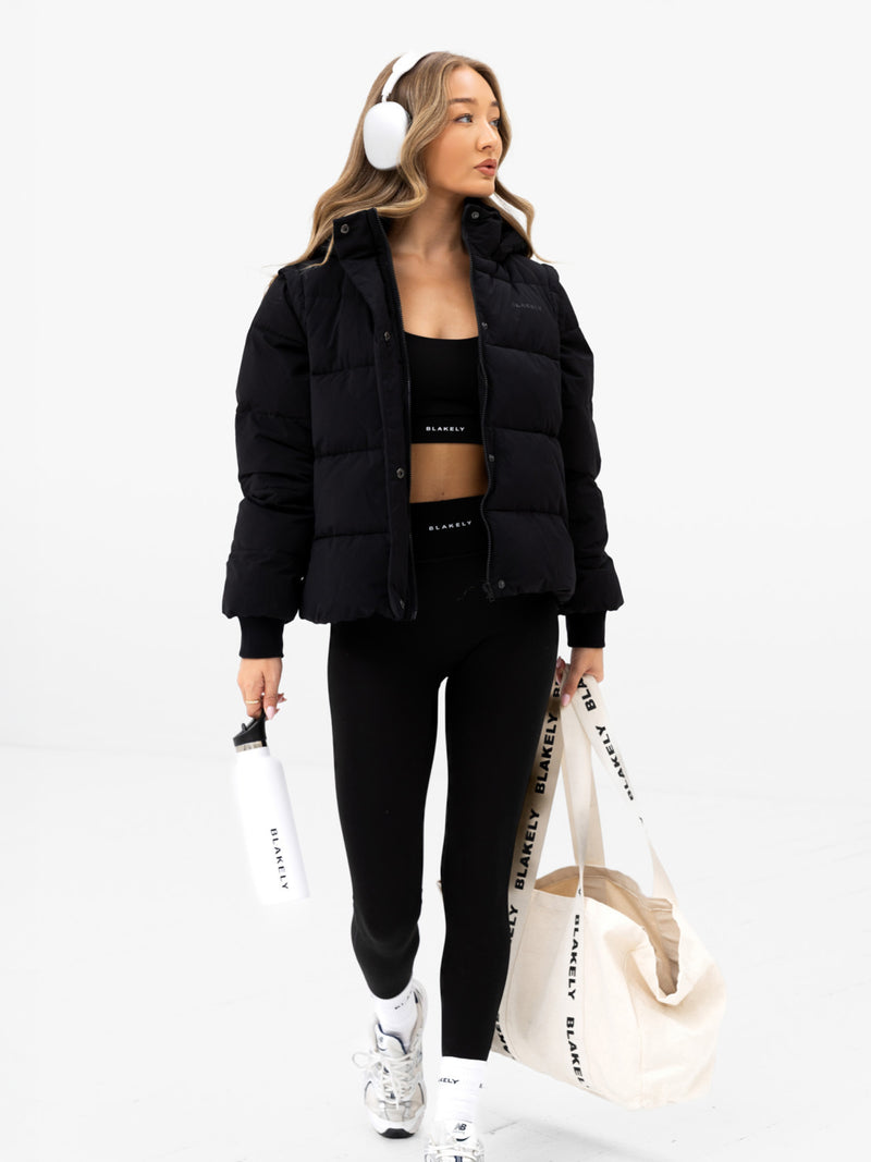 Multiway Puffer Coat 2 - Schwarz
