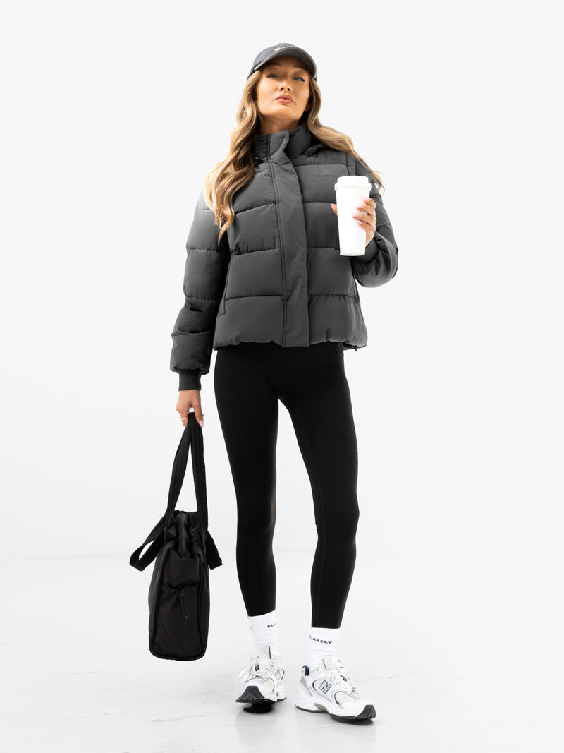 Multiway Puffer Coat 2 - Holzkohle