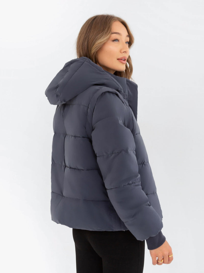 Multiway Puffer Coat 2 - Midnight Blue