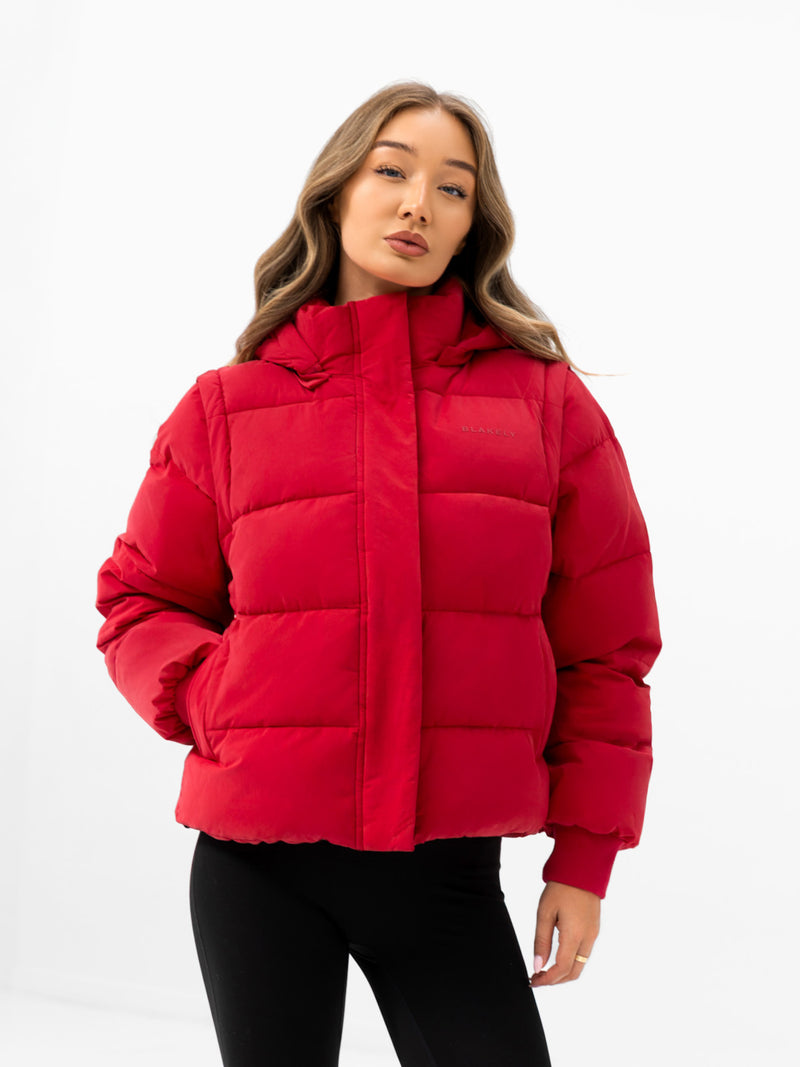 Multiway Puffer Coat 2 - Rot