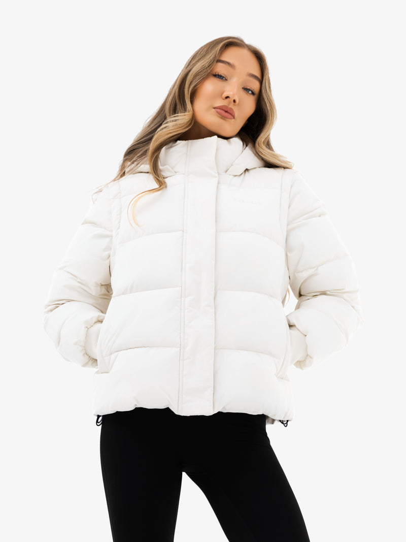 Multiway Puffer Coat 2 - Weiß
