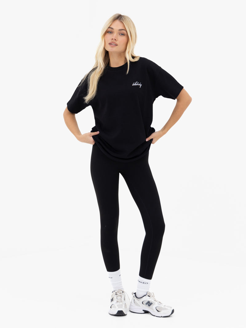 Mindy Oversized T-Shirt - Black