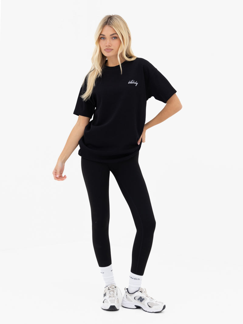 Mindy Oversized T-Shirt - Black