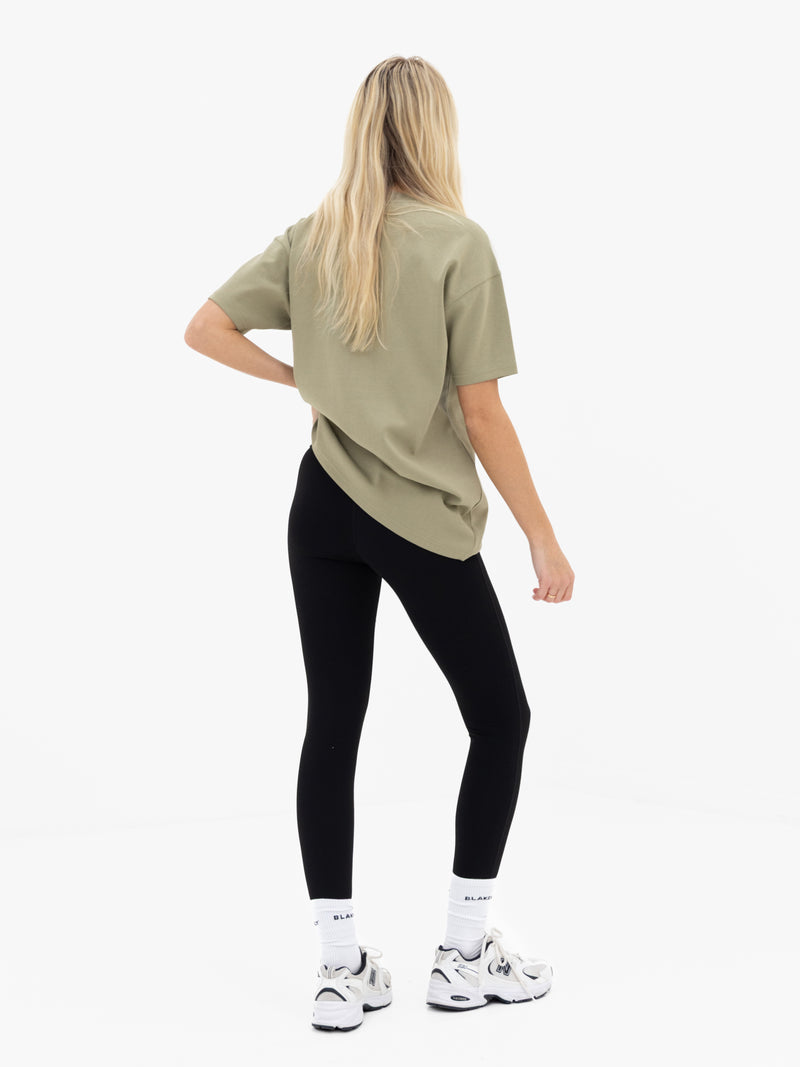 Mindy Oversized T-Shirt - Warme olijf