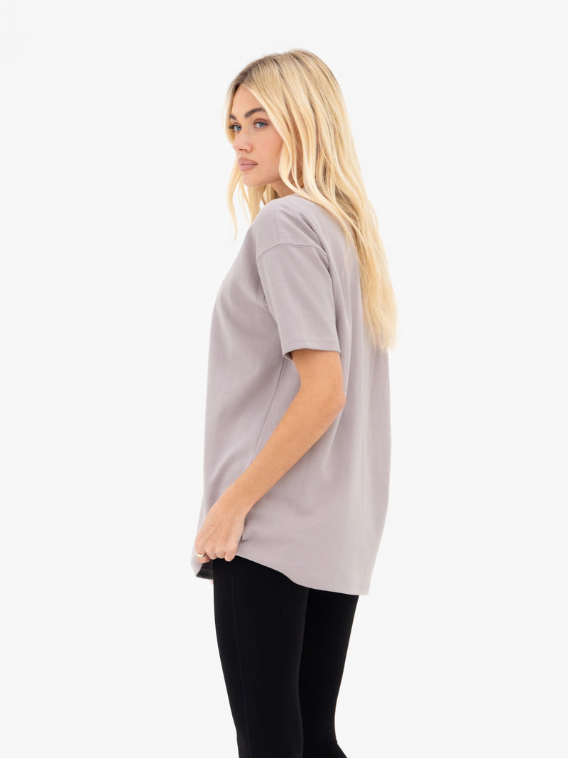 Mindy Oversized T-Shirt - Pebble