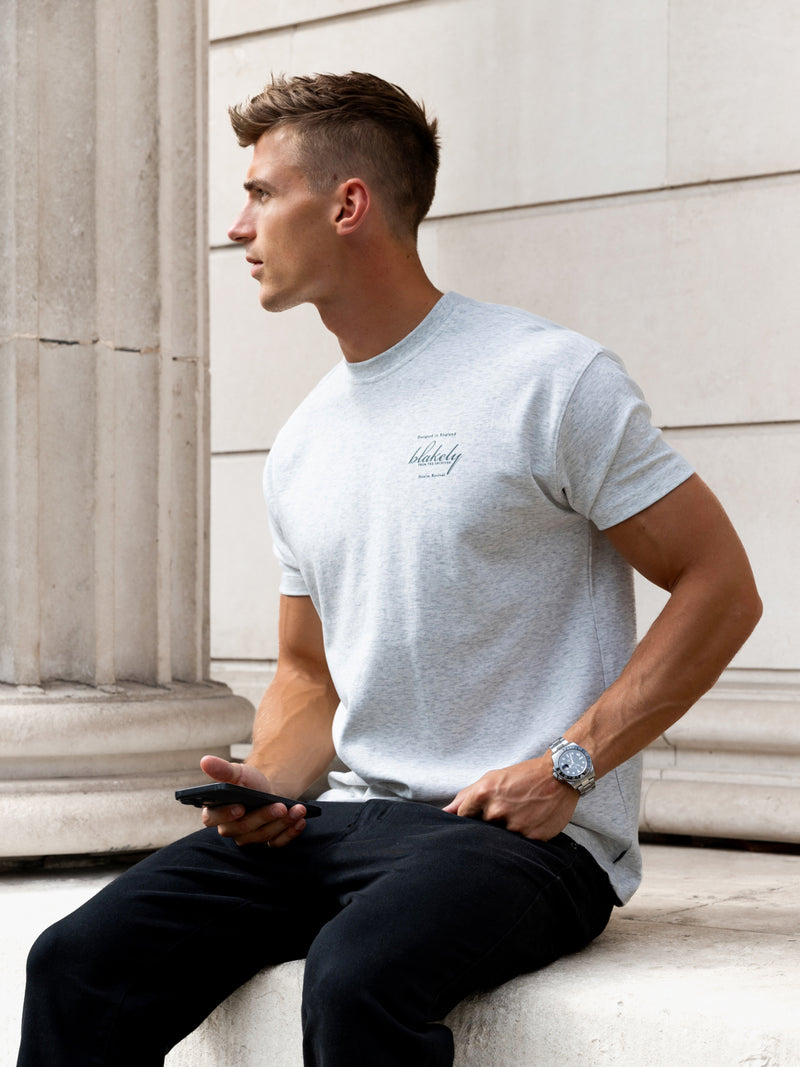 Austin Relaxed Script T-Shirt - Mergelweiß