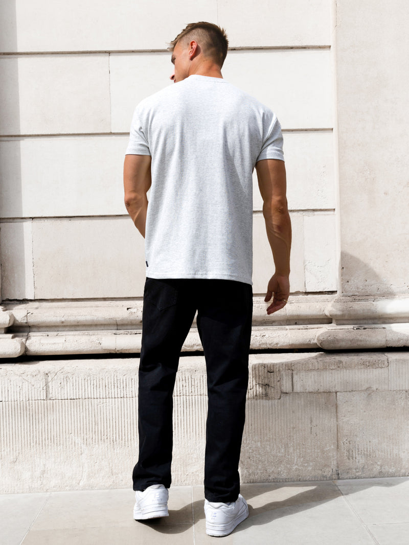 Austin Relaxed Script T-Shirt - Mergelweiß
