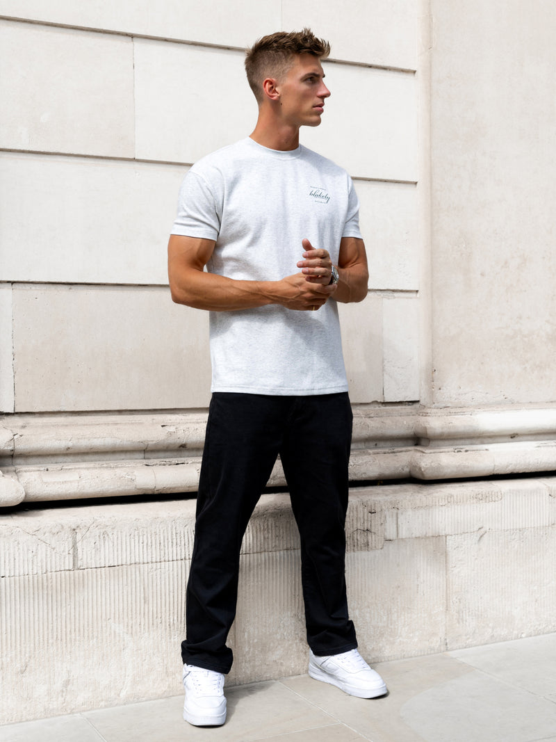 Austin Relaxed Script T-Shirt - Mergelweiß