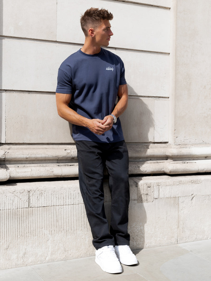 Austin Relaxed T-Shirt - Echtes Marineblau