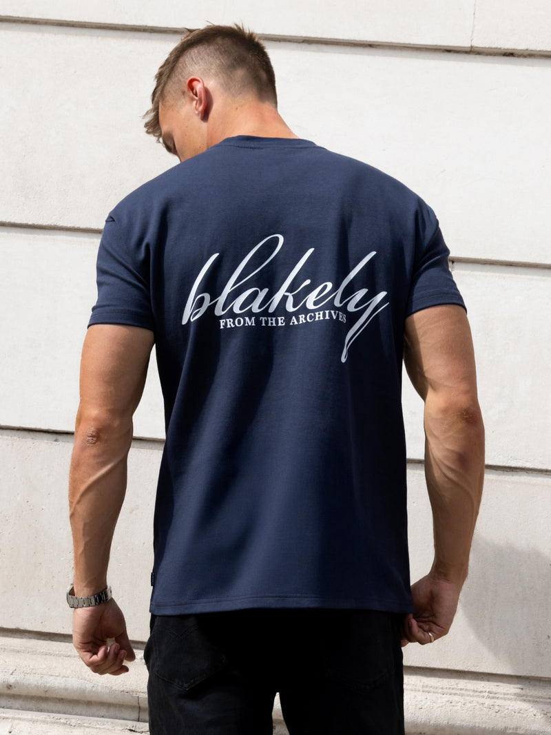 Austin Relaxed T-Shirt - Echtes Marineblau