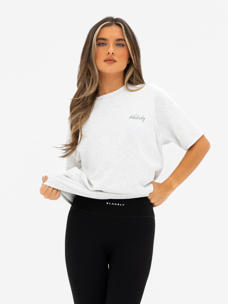 Georgia Oversized T-Shirt - Mergelweiß