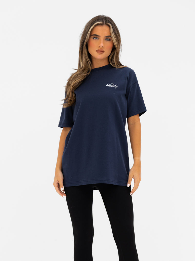 Georgia Oversized T-Shirt - Echtes Marineblau