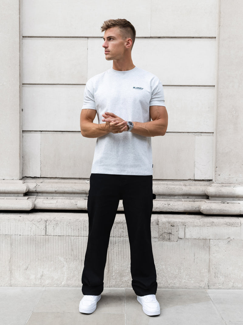Odell Relaxed T-Shirt - Marl Grey